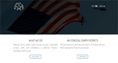 Desktop Screenshot of majorityarms.com